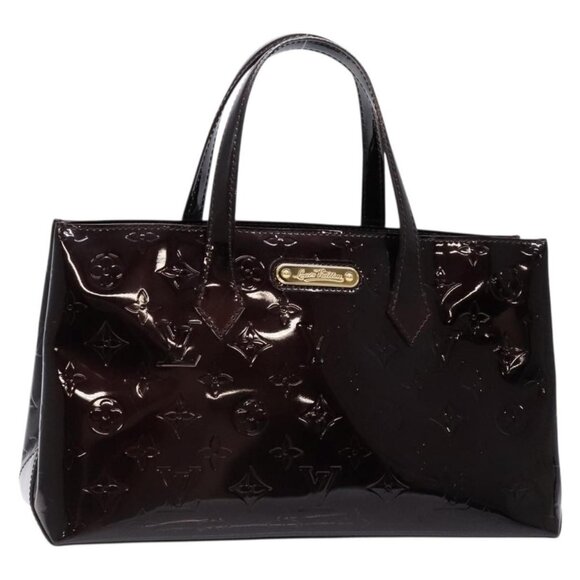 LOUIS VUITTON Monogram Vernis Wilshire PM Hand Bag Amarante M93641 Auth yk19019 - Picture 1 of 16